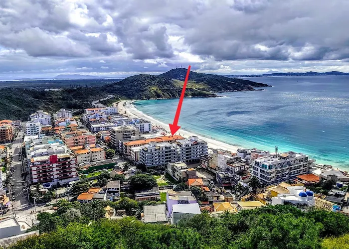 AP Beira Mar, Vista Mar, Garagem, 2 quartos, Prainha, Arraial do Cabo